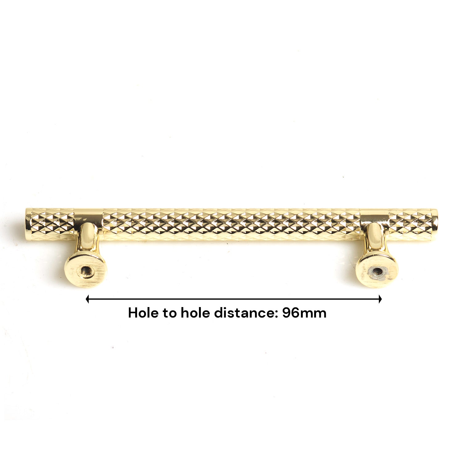 Gold Solid Zinc Kitchen Cabinet Pull 96mm, Modern European Style, Sleek Design - SuperSaverAU - view 1
