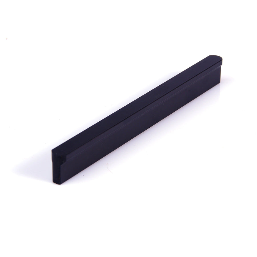 Solid Zinc Black Cabinet Pull Handle 160mm, Modern European Style, Sleek Design - SuperSaverAU - view 1