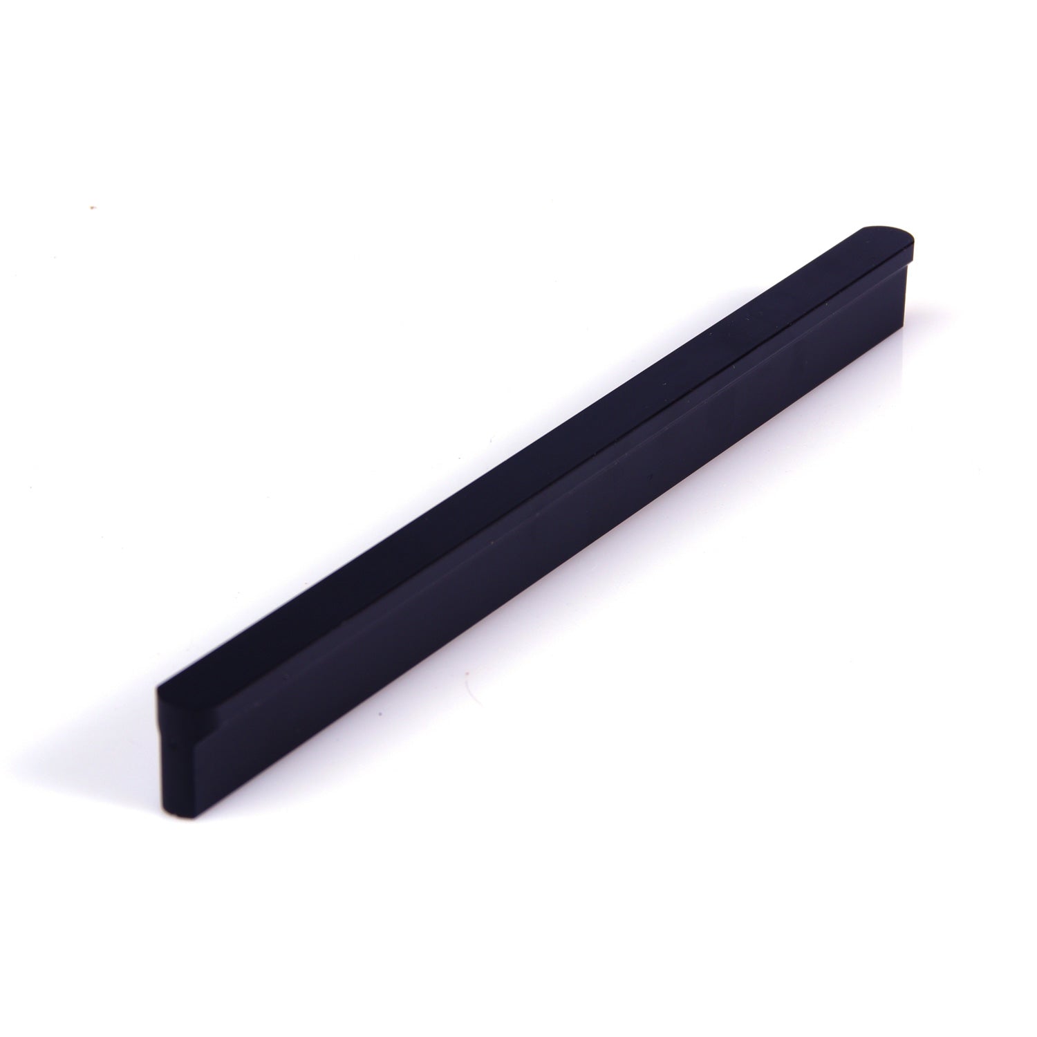 Solid Zinc Black Cabinet Pull Handle 192mm, Modern European Style, Includes Screws - SuperSaverAU - view 1