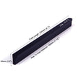 Solid Zinc Black Cabinet Pull Handle 192mm, Modern European Style, Includes Screws - SuperSaverAU - view 2