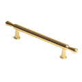 Gold Zinc Kitchen Cabinet Handles 128mm, Modern European Style, Sleek Design - SuperSaverAU - view 1