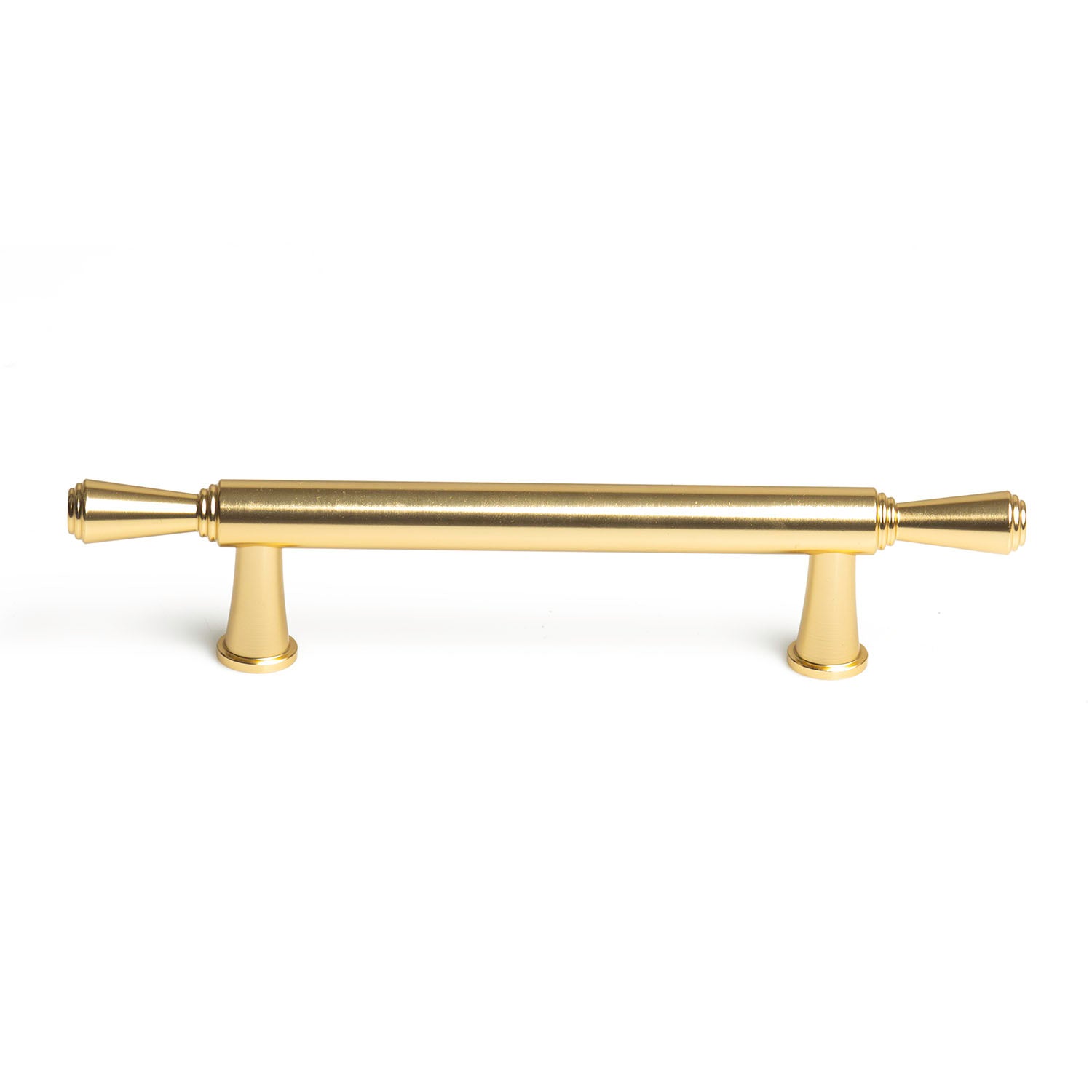 Gold Zinc Kitchen Cabinet Handle Pull 96mm, Modern European Style, Sleek Design - SuperSaverAU - view 1