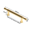 Gold Zinc Kitchen Cabinet Handle Pull 96mm, Modern European Style, Sleek Design - SuperSaverAU - view 2