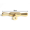 Gold Zinc Modern Kitchen Cabinet Pull Handle - Sleek Stainless Steel, 100% Quality - SuperSaverAU - view 2