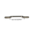 Black Zinc Kitchen Cabinet Handle Pull, 96mm, Modern European Style, Sleek Design - SuperSaverAU - view 1