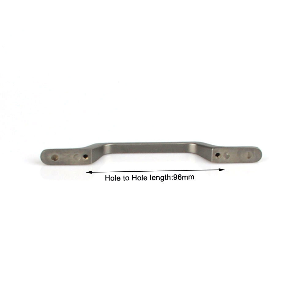 Black Zinc Kitchen Cabinet Handle Pull, 96mm, Modern European Style, Sleek Design - SuperSaverAU - view 1