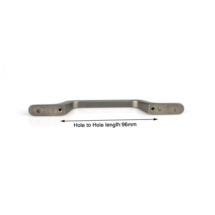 Black Zinc Kitchen Cabinet Handle Pull, 96mm, Modern European Style, Sleek Design - SuperSaverAU - view 1