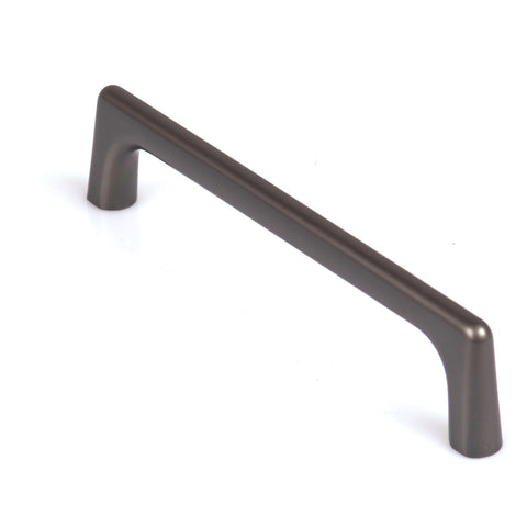 Black Zinc Kitchen Cabinet Handles 128mm Modern European Style Pulls - SuperSaverAU - view 1