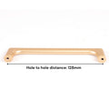 Gold Zinc Kitchen Cabinet Handle Pull 128mm, Modern European Style, Sleek Design - SuperSaverAU - view 3