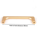 Gold Zinc Kitchen Cabinet Handle Pull 96mm, Modern European Style, Laser Edging - SuperSaverAU - view 1
