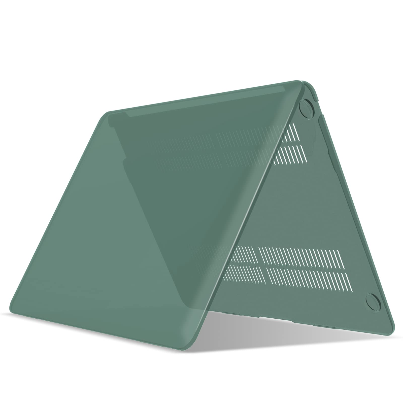 Premium Dark Green MacBook Air 13 Hard Shell Case with Keyboard Cover A1932 A2179 A2337