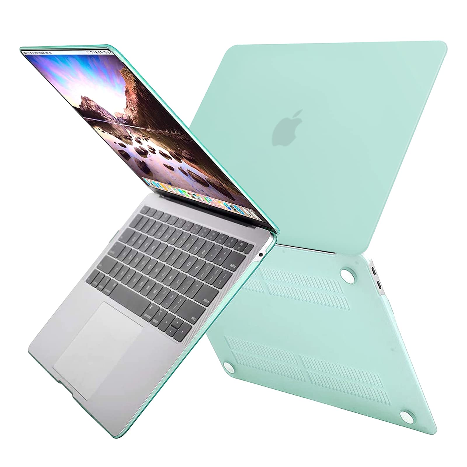 Premium Green MacBook Air 13 Hard Shell Case with Keyboard Cover A1932 A2179 A2337