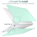 Premium Green MacBook Air 13 Hard Shell Case with Keyboard Cover A1932 A2179 A2337