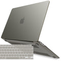 Suitable for  MacBook Air 13 Inch Case 2022 2021 2020 2019 2018, A1932, A2179, A2337 Shell Case Keyboard Cover Grey - SuperSaverAU - view 1