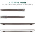 Suitable for  MacBook Air 13 Inch Case 2022 2021 2020 2019 2018, A1932, A2179, A2337 Shell Case Keyboard Cover Grey - SuperSaverAU - view 6