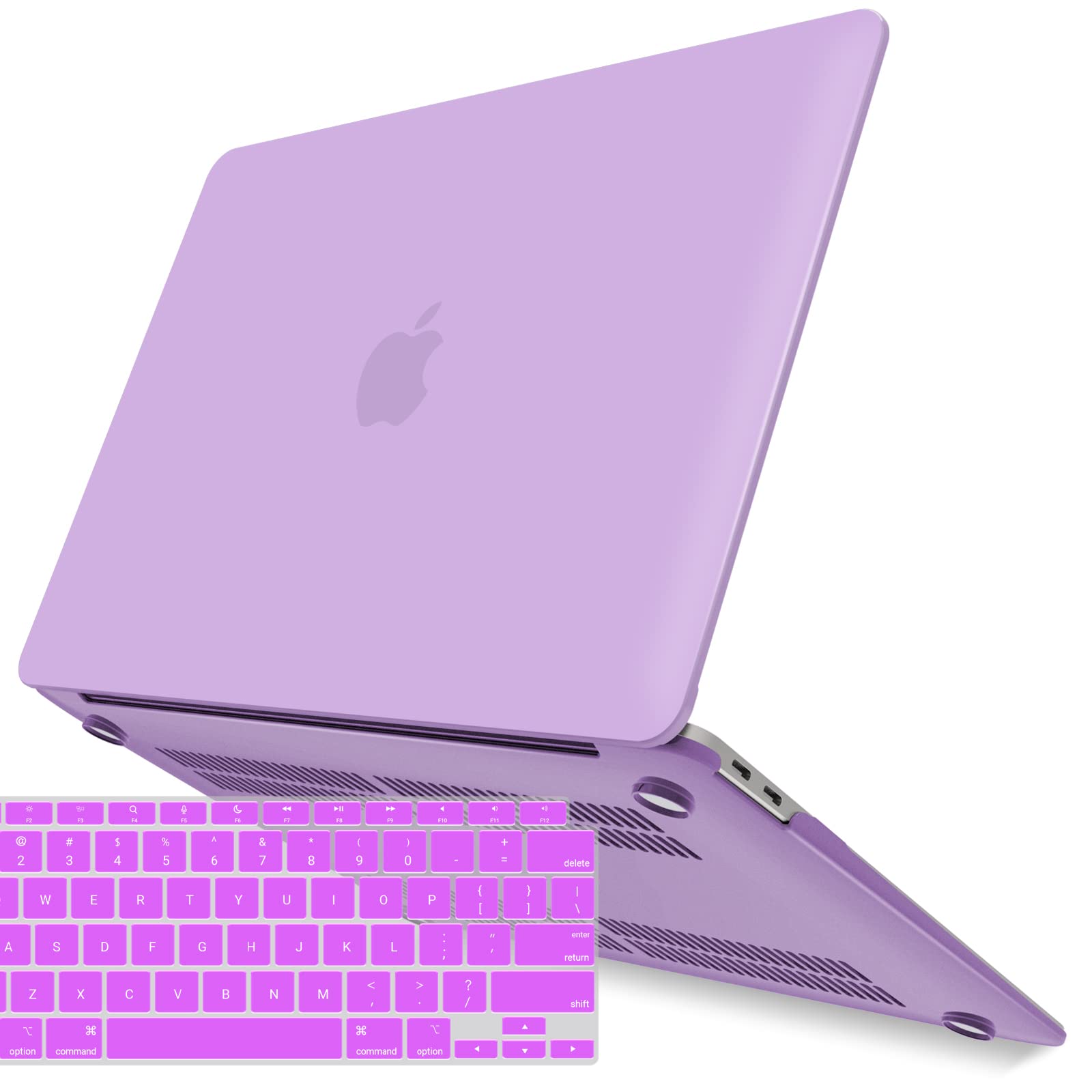 MacBook Air 13 Inch Case 2020 2019 2018, A1932, A2179, A2337 Shell Case Keyboard Cover Purple - SuperSaverAU - view 1