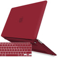 Premium Wine Red MacBook Air 13 Hard Shell Case with Keyboard Cover A1932 A2179 A2337