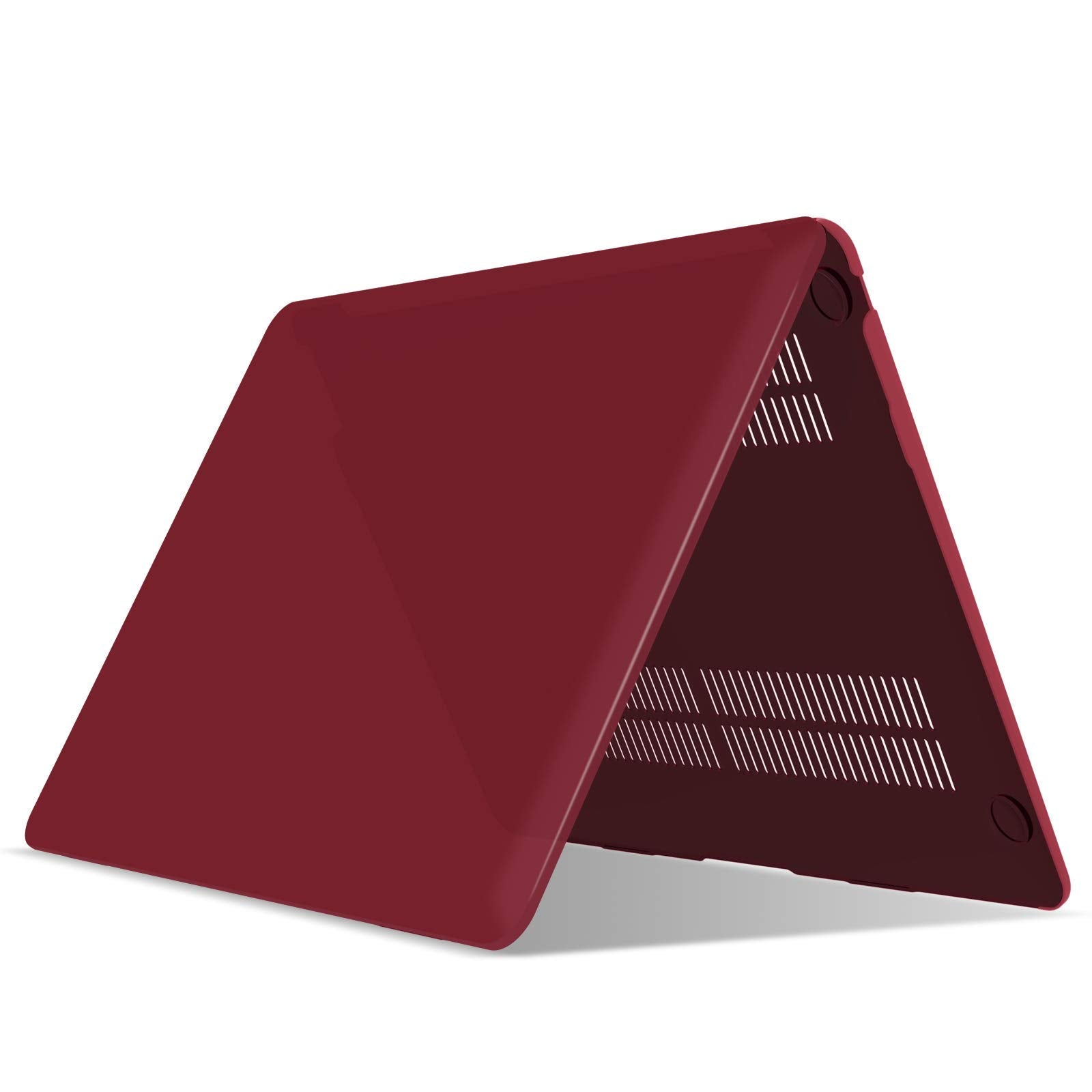 Premium Wine Red MacBook Air 13 Hard Shell Case with Keyboard Cover A1932 A2179 A2337