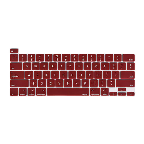 Premium Wine Red MacBook Pro Keyboard Cover Skin 13 and 16 Inch