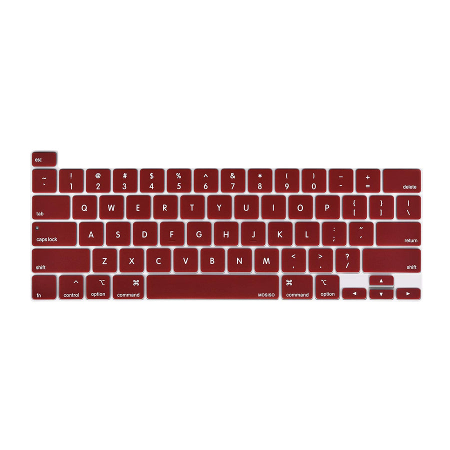 Premium Wine Red MacBook Pro Keyboard Cover Skin 13 and 16 Inch