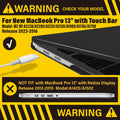Premium Black MacBook Pro 13 Hard Shell Case with Keyboard Cover A2338 A2289 A2251 A2159