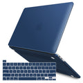 Navy Blue MacBook Pro 13 Inch Case 2016-2023 M1 M2 A2338 A2289 A2251 A2159 Hard Shell Case Keyboard Cover - SuperSaverAU - view 1