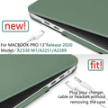 Suitable for  Midnight Green MacBook Pro 13 Inch Case 2016-2023 M1 M2 A2338 A2289 A2251 A2159 Hard Shell Case Keyboard Cover - SuperSaverAU - view 4