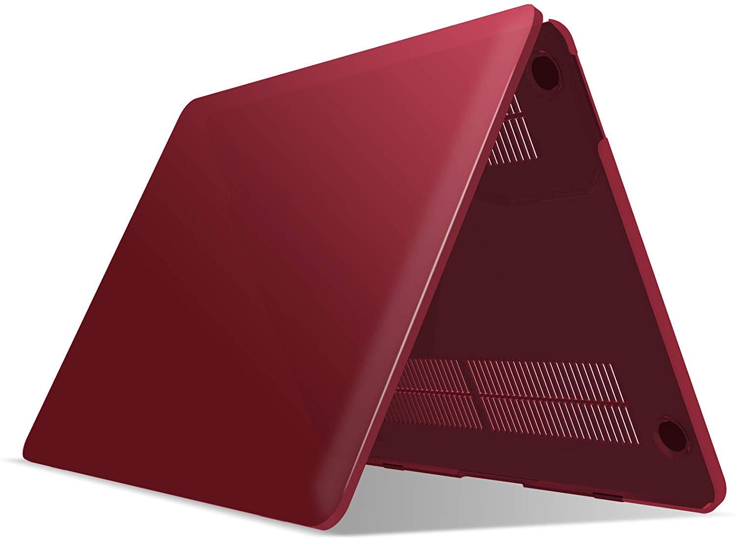 Premium Wine Red MacBook Pro 13 Hard Shell Case with Keyboard Cover A2338 A2289 A2251 A2159