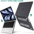 Suitable for MacBook Pro 14 Max Inch Case 2023 2022 2021 M2 A2779 M1 A2442 Hardshell Case Keyboard Cover Black - SuperSaverAU - view 4