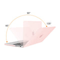 Premium Solid Pink MacBook Pro 14 Hard Shell Case with Keyboard Cover A2779 A2442