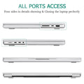 Suitable for MacBook Pro 14 Max Inch Case 2023 2022 2021 M2 A2779 M1 A2442 Hardshell Case Keyboard Cover White - SuperSaverAU - view 4