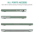 Suitable for  MacBook Pro 14 Max Inch Case 2023 2022 2021 M2 A2779 M1 A2442 Hardshell Case Keyboard Cover Midnight Green - SuperSaverAU - view 5