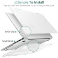 Premium White MacBook Pro 16 Hard Shell Case with Keyboard Cover A2780 A2485