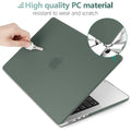 Premium Midnight Green MacBook Pro 16 Hard Shell Case with Keyboard Cover A2780 A2485