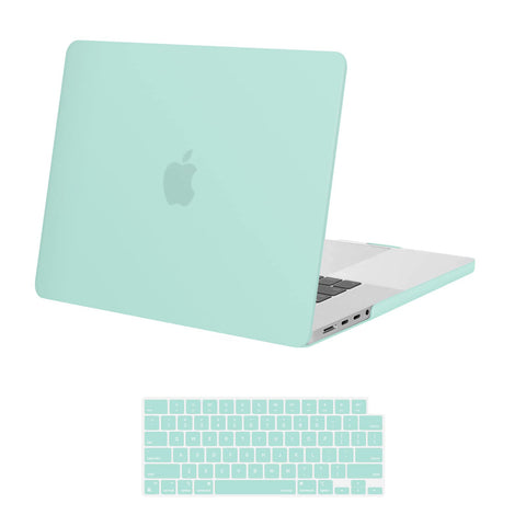 Premium Green MacBook Pro 16 Hard Shell Case with Keyboard Cover A2780 A2485