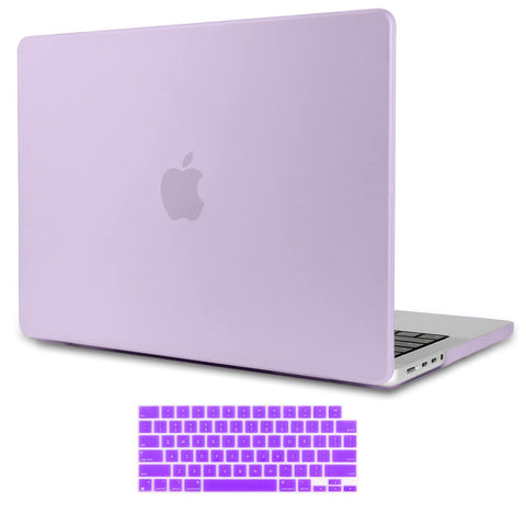 Premium Purple MacBook Pro 16 Hard Shell Case with Keyboard Cover A2780 A2485