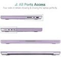 Premium Purple MacBook Pro 16 Hard Shell Case with Keyboard Cover A2780 A2485