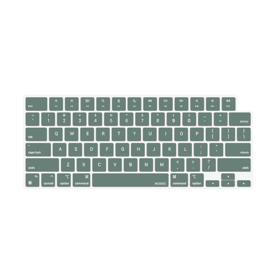 Keyboard Cover Skin For MacBook Air Pro 13 13.6 14 15.3 16 A2442 A2779 A2485 A2780 A2681 A2941 M1 M2 2021 to 2023 Dgreen - SuperSaverAU - view 1