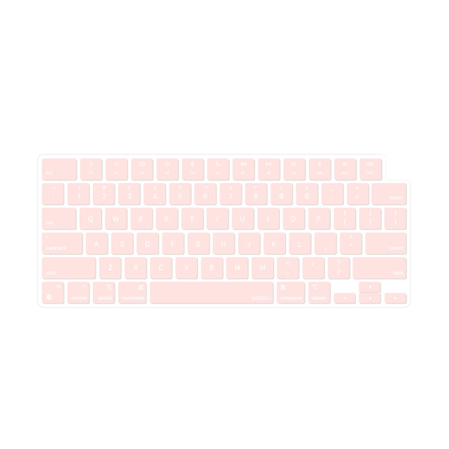 Keyboard Cover Skin For MacBook Air Pro 13 13.6 14 15.3 16 A2442 A2779 A2485 A2780 A2681 A2941 M1 M2 2021 to 2023 Pink