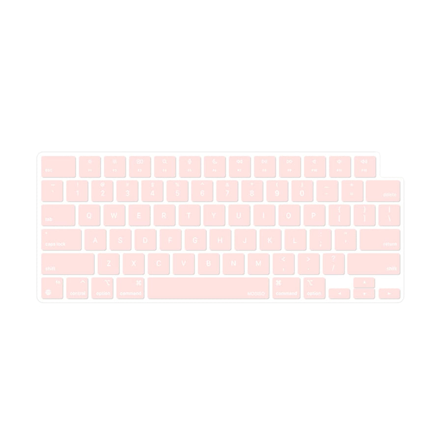 Keyboard Cover Skin For MacBook Air Pro 13 13.6 14 15.3 16 A2442 A2779 A2485 A2780 A2681 A2941 M1 M2 2021 to 2023 Pink - SuperSaverAU - view 1
