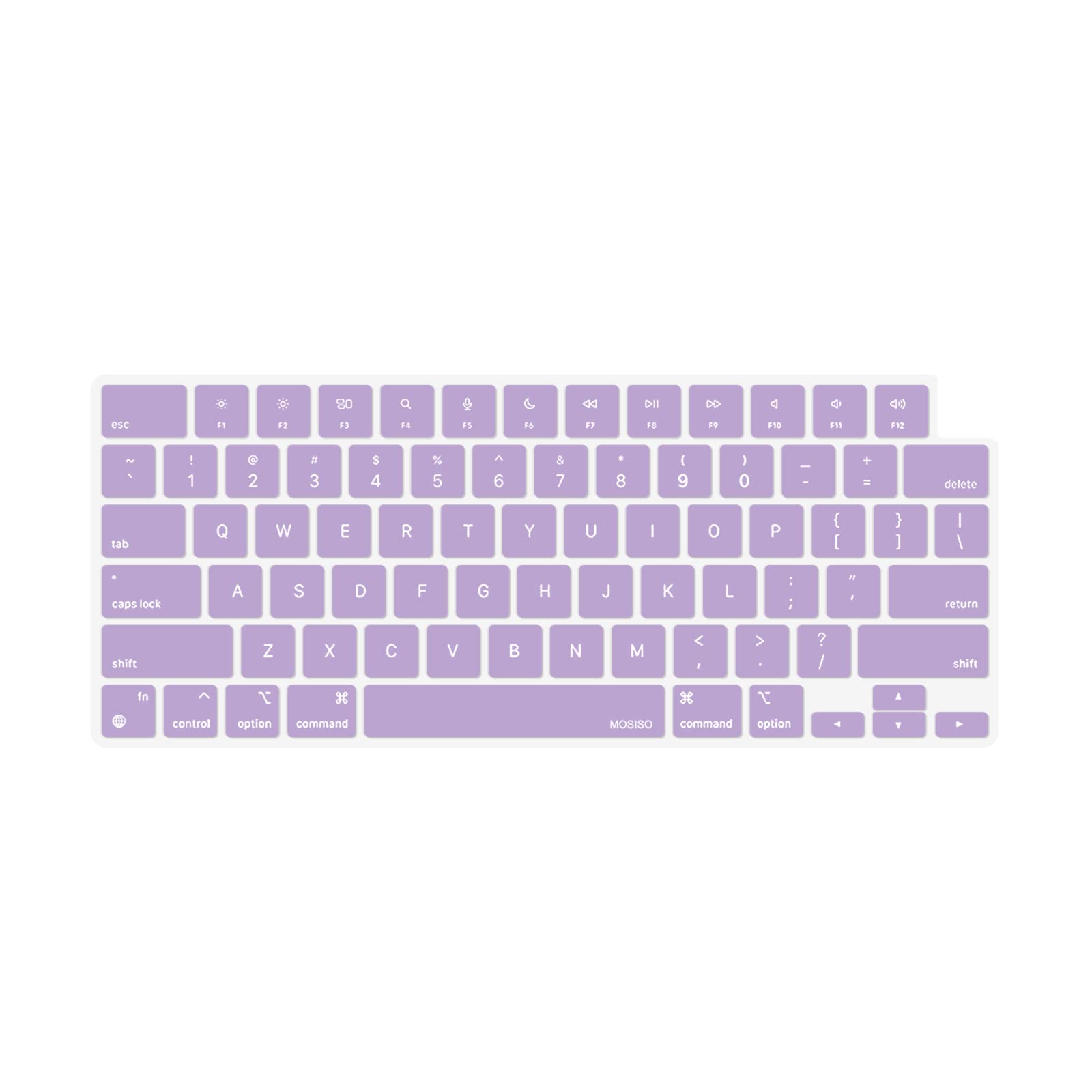 Keyboard Cover Skin For MacBook Air Pro 13 13.6 14 15.3 16 A2442 A2779 A2485 A2780 A2681 A2941 M1 M2 2021 to 2023 purple - SuperSaverAU - view 1