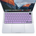 Keyboard Cover Skin For MacBook Air Pro 13 13.6 14 15.3 16 A2442 A2779 A2485 A2780 A2681 A2941 M1 M2 2021 to 2023 purple - SuperSaverAU - view 3