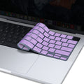 Keyboard Cover Skin For MacBook Air Pro 13 13.6 14 15.3 16 A2442 A2779 A2485 A2780 A2681 A2941 M1 M2 2021 to 2023 purple - SuperSaverAU - view 4