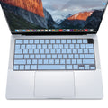 Keyboard Cover Skin For MacBook Air Pro 13 13.6 14 15.3 16 A2442 A2779 A2485 A2780 A2681 A2941 M1 M2 2021 to 2023 Sky Blue - SuperSaverAU - view 3