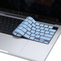 Keyboard Cover Skin For MacBook Air Pro 13 13.6 14 15.3 16 A2442 A2779 A2485 A2780 A2681 A2941 M1 M2 2021 to 2023 Sky Blue - SuperSaverAU - view 6