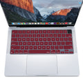 Keyboard Cover Skin For MacBook Air Pro 13 13.6 14 15.3 16 A2442 A2779 A2485 A2780 A2681 A2941 M1 M2 2021 to 2023 Wine Red - SuperSaverAU - view 3