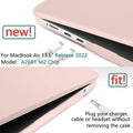 Suitable for  2023 2022 MacBook Air 13 inch case M2 Model A2681 Hard Shell Case Keyboard Cover Sold Pink - SuperSaverAU - view 4