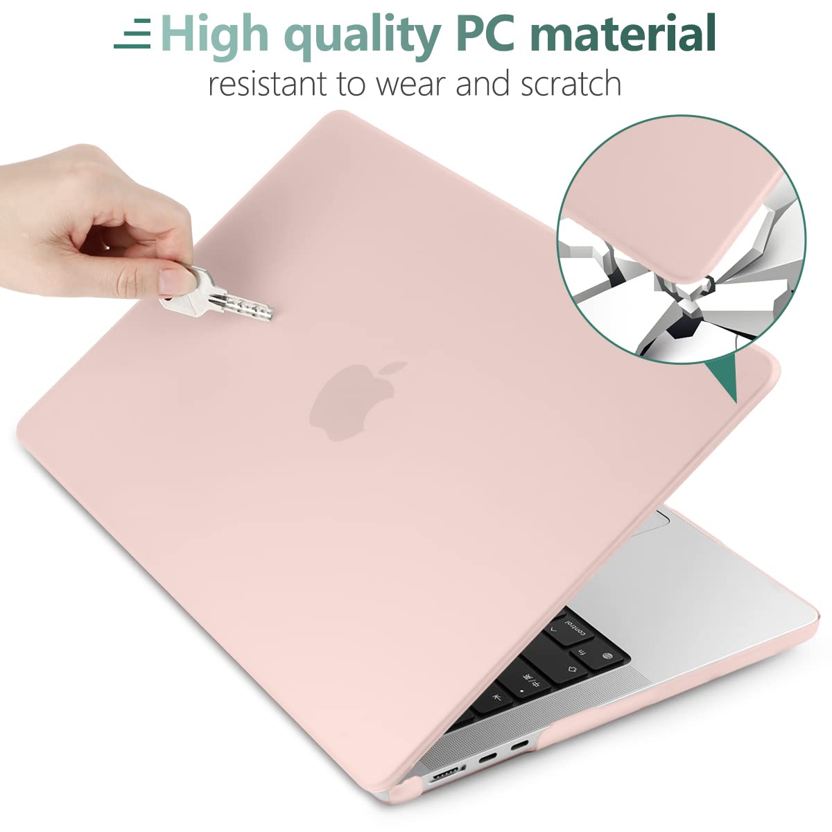 Suitable for  2023 2022 MacBook Air 13 inch case M2 Model A2681 Hard Shell Case Keyboard Cover Sold Pink - SuperSaverAU - view 9