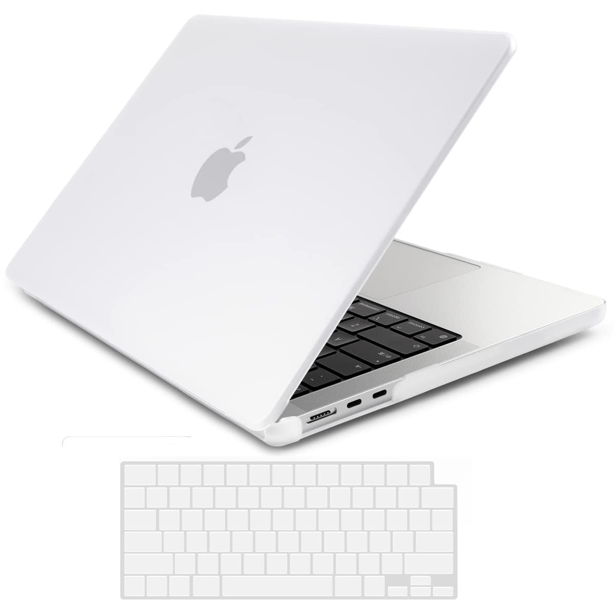 Suitable for  2023 2022 MacBook Air 13 inch case M2 Model A2681 Hard Shell Case Keyboard Cover White - SuperSaverAU - view 1