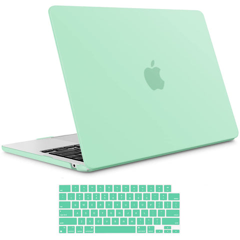 Suitable for  2023 2022 MacBook Air 13 inch case M2 Model A2681 Hard Shell Case Keyboard Cover Green - SuperSaverAU - view 1
